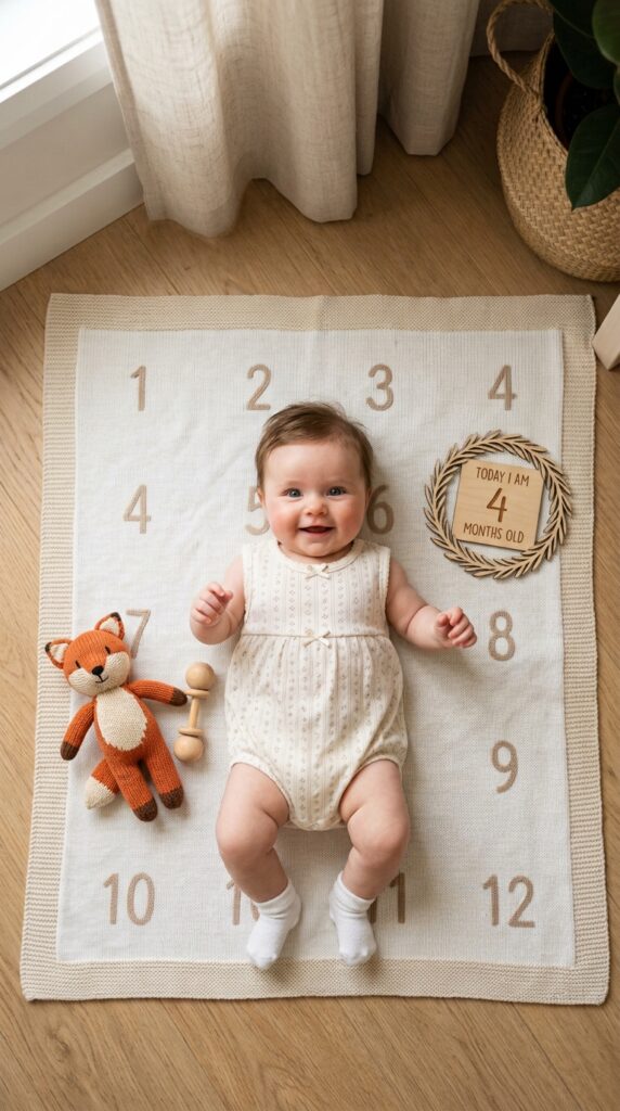 4 Months Baby Photoshoot Ideas