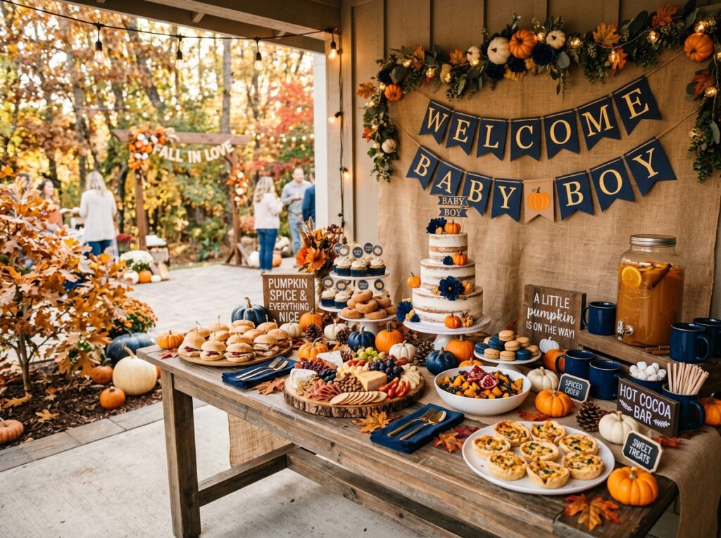 Fall Baby Shower Food Ideas for Boys