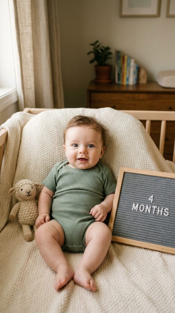 4 Months Baby Photoshoot Ideas
