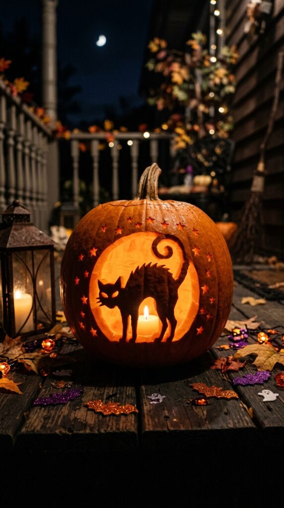 Adorable Cat Pumpkin Carving Ideas