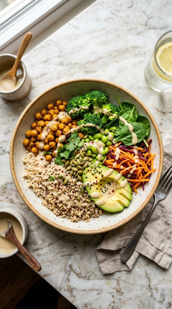 Simple Healthy Vegetarian Lunch