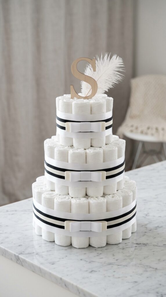 Adorable Diaper Cake Ideas for Baby Boys