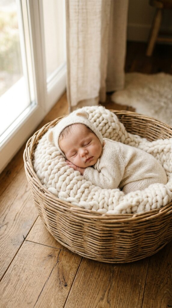 One Month Baby Photoshoot Ideas