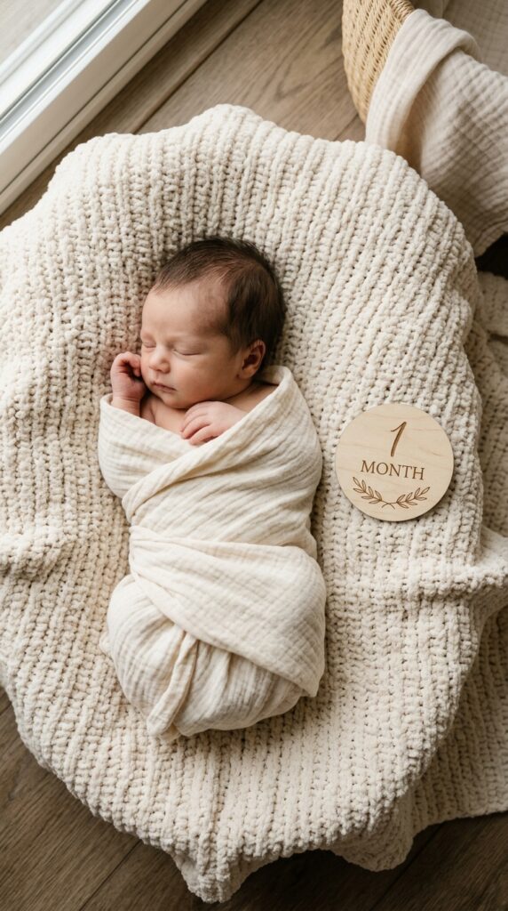 Baby 1 Month Photo Ideas