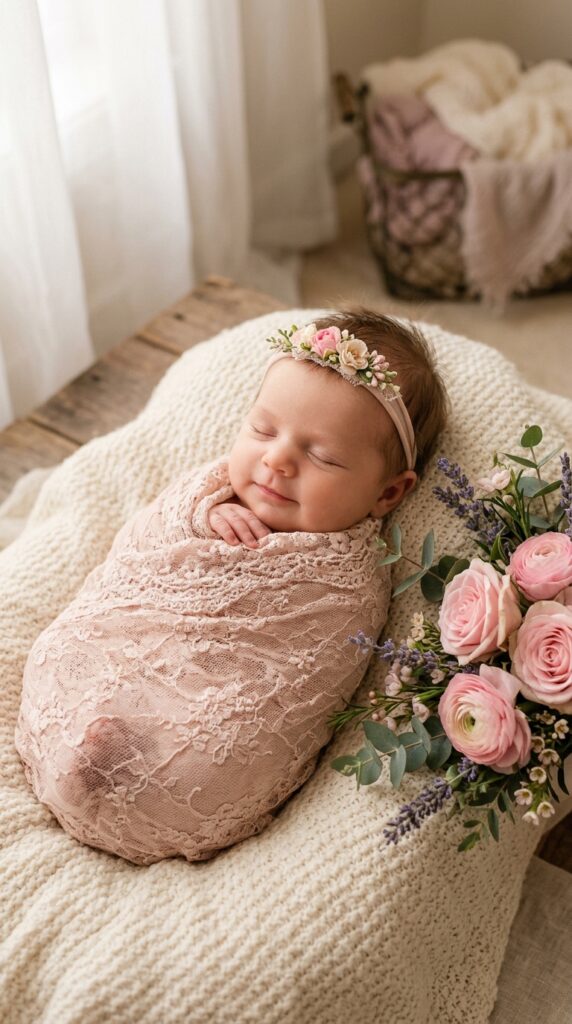 One Month Baby Photoshoot Ideas