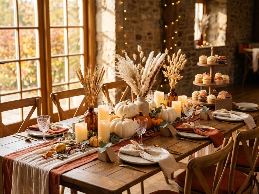 Fall Baby Shower Table Decor