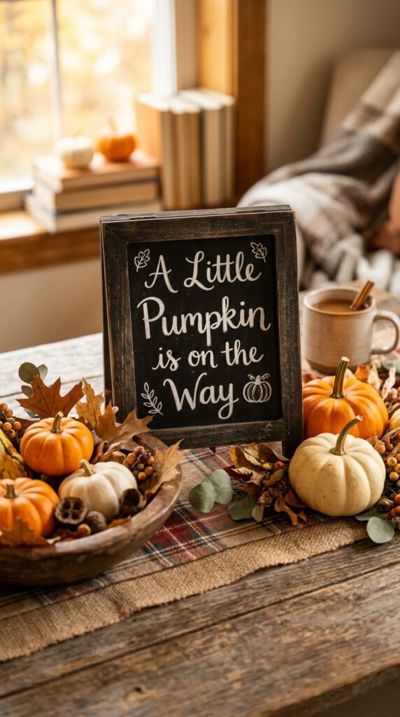 Fall Baby Shower Table Decor