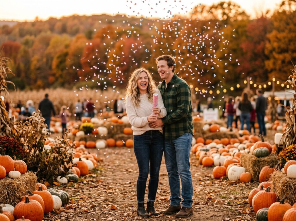fall gender reveal ideas