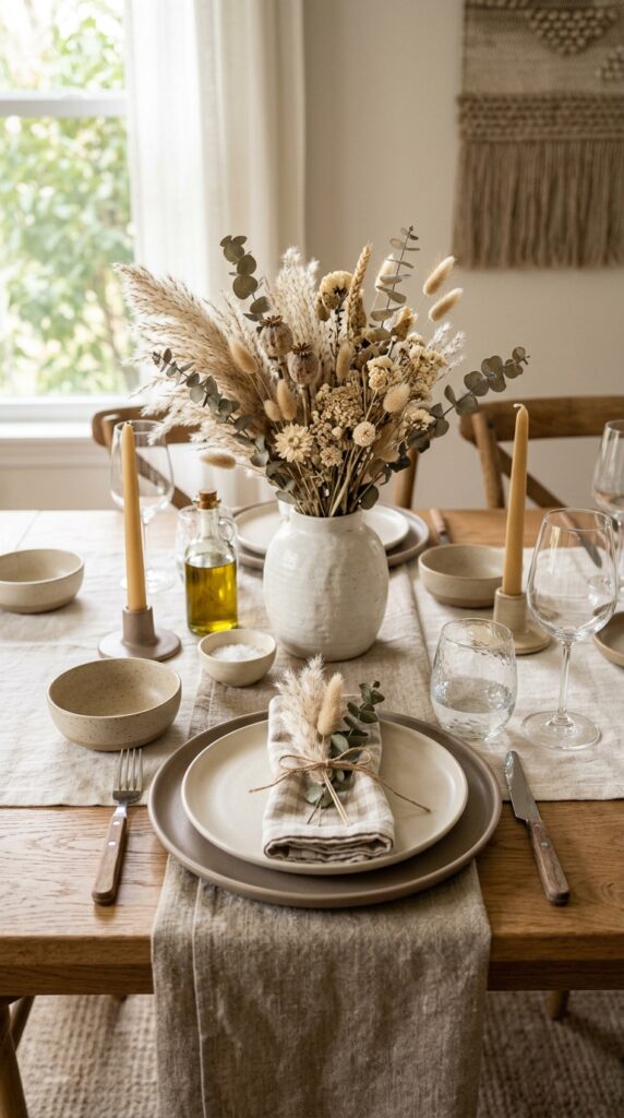 Fall Baby Shower Table Decor