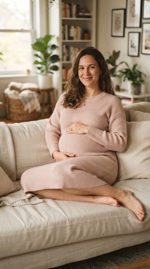Pink Dress Maternity Ideas