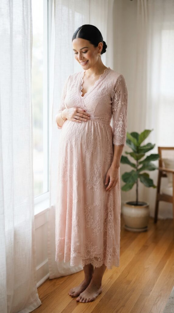 Pink Dress Maternity Ideas
