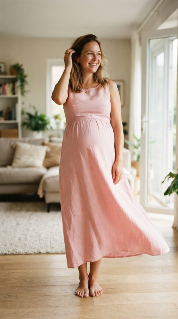 Pink Dress Maternity Ideas