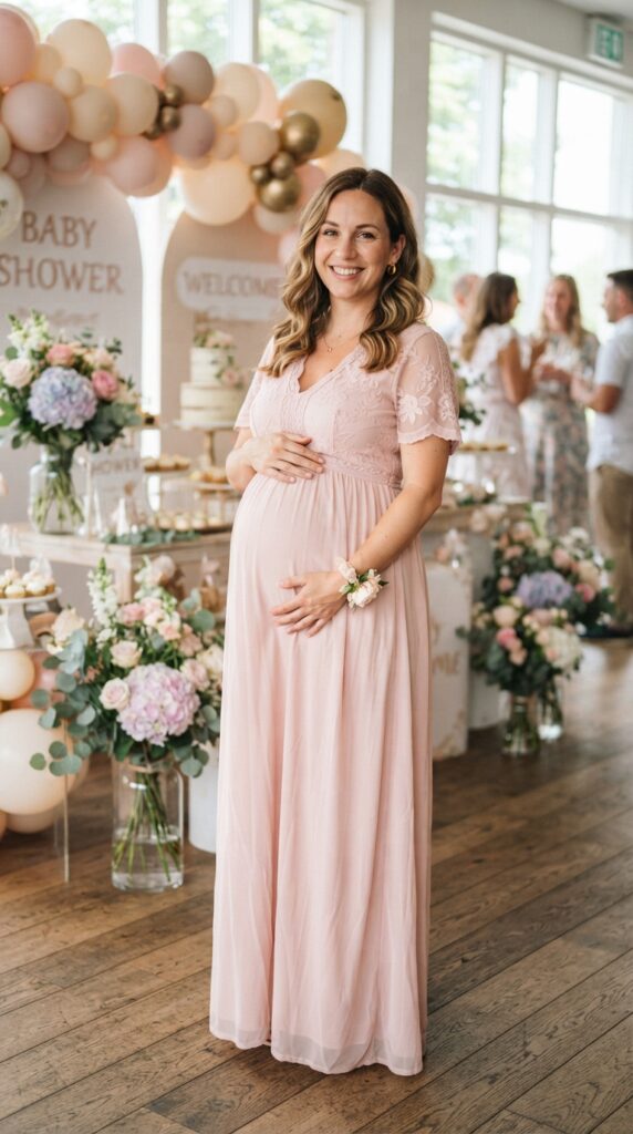 Pink Dress Maternity Ideas