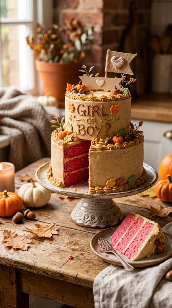 fall gender reveal ideas

