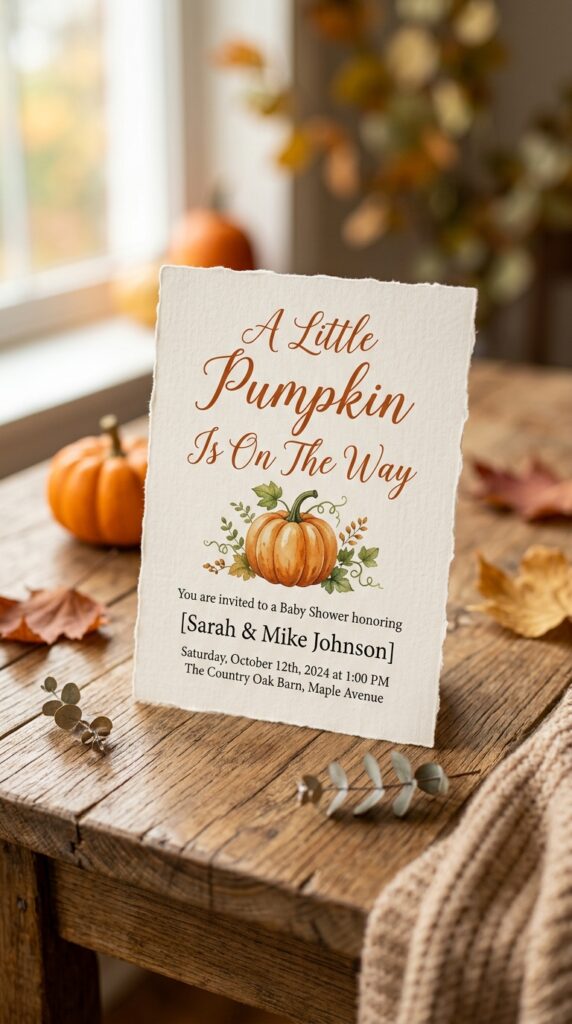 Pumpkin Baby Shower Ideas